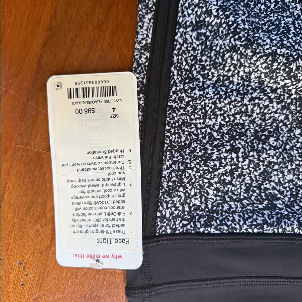 New Lululemon Pace Tights - Picture 5 of 9